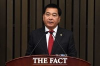 [TF포토] 정견발표하는 심재철 원내대표 후보