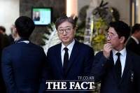 [TF포토] 김우중 전 회장 조문 마친 윤부근