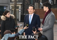 [TF포토] 소감 밝히는 정세균 국무총리 후보자