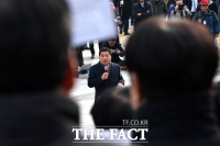 [TF포토] '공수처법·선거법 규탄' 발언하는 심재철