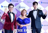 [TF포토] 김성주-박나래-조정식 'SBS 연예대상 진행해요~'