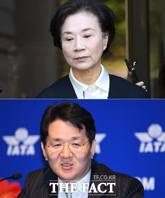 이명희 정석기업 고문과 조원태 한진그룹 회장이 지난 28일 알려진 크리스마스 다툼과 관련해 30일 공동 사과문을 내고 사태 수습에 나섰다. /더팩트 DB