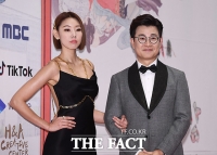 [TF포토] 한혜진-김성주, 'MBC 연기대상의 MC!'