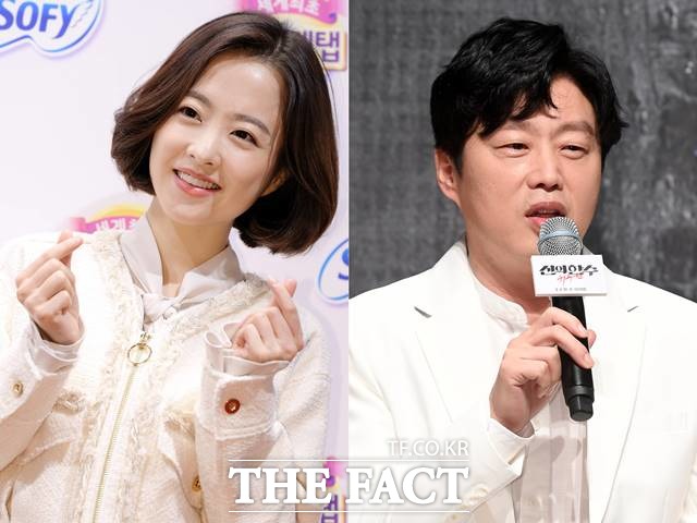 박보영(왼쪽)과 김희원이 누리꾼이 올린 CCTV 영상 캡처 사진으로 열애설에 휩싸였다. /더팩트DB