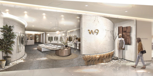 이랜드월드의 여성복 브랜드 W9이 오프라인 1호점을 연다. 이랜드월드 코엑스몰점 조감도. /이랜드월드 제공