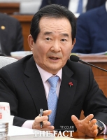 [TF포토] 답변하는 정세균 후보자