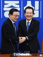 [TF포토] 이해찬 대표 예방한 정세균 국무총리