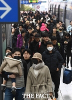 [TF포토] 귀경객들로 북적이는 서울역