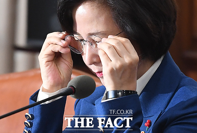 추미애 법무부 장관은 28일 오전 서울 종로구 정부서울청사 국무회의실에서 열린 국무회의에참석했다. /이새롬 기자