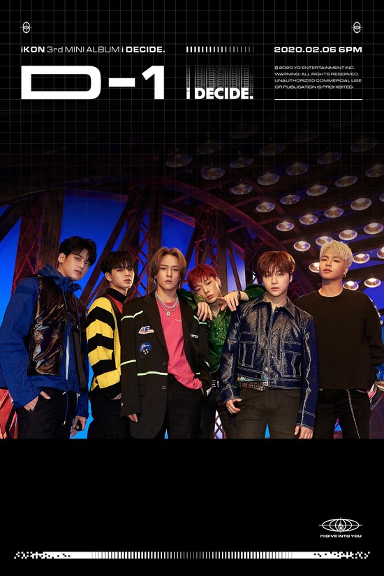 아이콘이 6일 오후 6시 새 앨범 i DECIDE를 발매한다. /YG엔터 제공