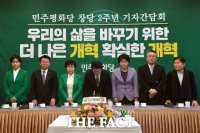 [TF사진관] '창당 2주년' 인사하는 민주평화당