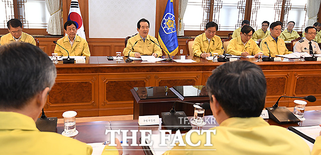 정세균 국무총리가 7일 오전 서울 종로구 서울정부청사에서 열린 국가테러대책위원회 회의에 참석해 모두 발언을 하고 있다. /이새롬 기자
