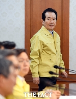 [TF포토] 국가테러대책위원회 참석하는 정세균 총리