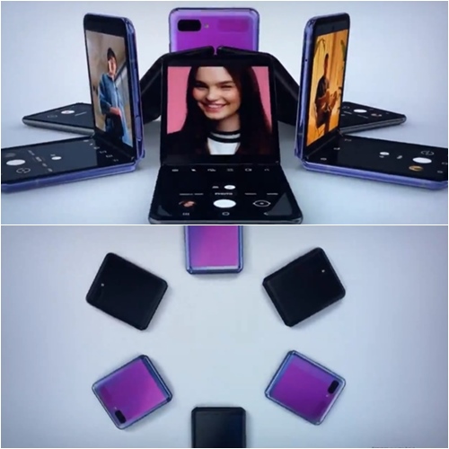 아카데미 시상식에서 공개된 28초 분량의 광고 영상에서는 갤럭시Z플립을 활용하는 모습이 나온다. /더버지 홈페이지 갈무리