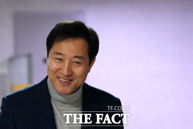 서울 광진을 예비후보인 오세훈 전 서울시장이 12일 오전 서울 여의도 국회 의원회관에서 열린 자유한국당 공천관리위원회 면접에 참석하고 있다. /국회=남윤호 기자