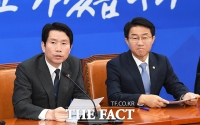 [TF포토] 모두발언 하는 이인영 더불어민주당 원내대표