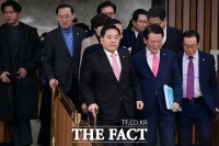 [TF포토] 원내대책회의 참석하는 심재철 원내대표