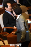 [TF사진관] 국회 찾아 첫 인사 마친 정세균-추미애