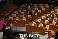 [TF포토] 유성엽 국회 연설에 '텅텅 빈 의석'