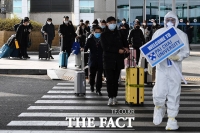 [TF포토] '다함께 모여서 이동하는 배재대 중국인 유학생'