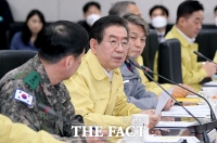 [TF포토] 코로나19 관련 발언하는 박원순