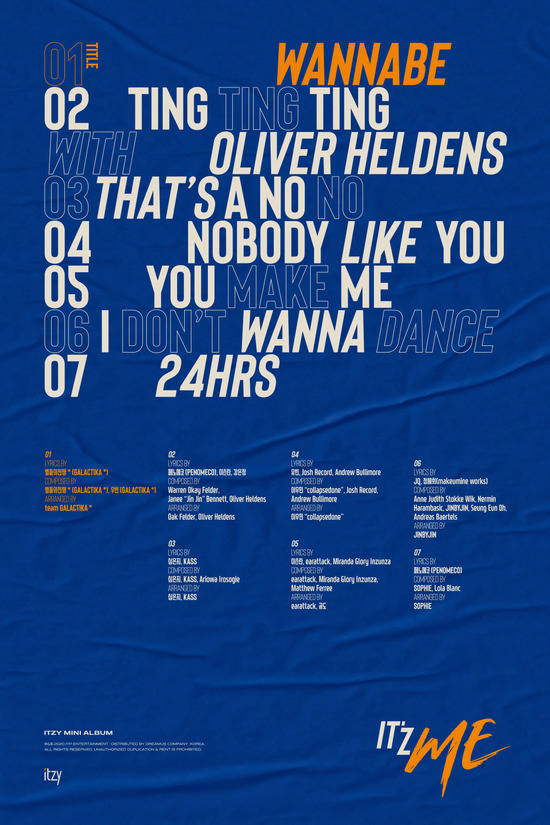 ITZY가 오는 3월 9일 오후 6시 새 앨범 ITz ME를 발표한다. 메가히트한 데뷔곡 달라달라를 작업한 별들의전쟁과 다시 한 번 의기투합했다. /JYP엔터 제공