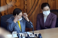 [TF포토] 이만희, '진땀나는 기자회견'