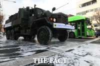 [TF포토] 수도방위사령부, 은평구 일대 코로나19 방역