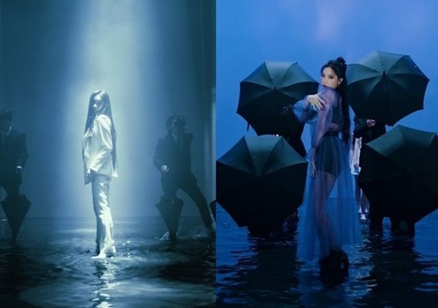 예지가 15일 오전 예지 공식 SNS 채널을 통해 HOME FOLLOW LIVE(홈 팔로우 라이브) 영상을 공개했다. HOME 발매와 동시에 각종 온라인 음원사이트 실시간 차트에 이름을 올리고 있다. /예지 홈 뮤비 캡처