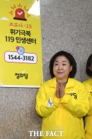 [TF포토] 심상정, '코로나19 위기극복 정의당과 함께'