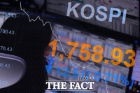 [TF포토] 자꾸만 떨어지는 코스피