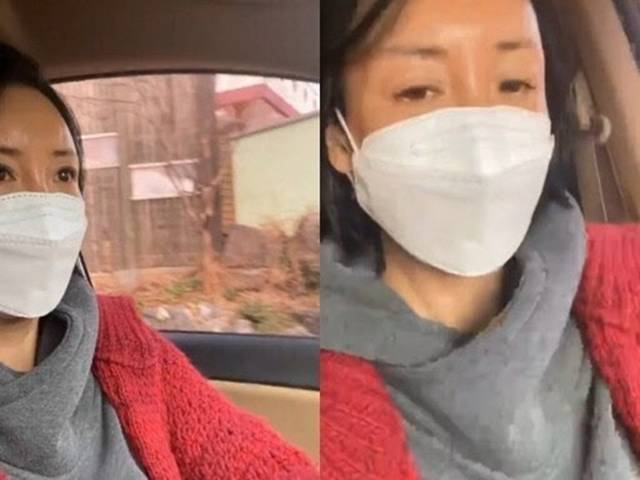 배우 이상아는 안전벨트를 착용하지 않은 채 운전하는 모습이 담긴 영상을 올려 비난을 받았다. /이상아 인스타그램