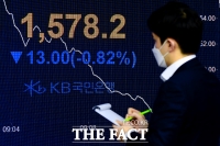[TF포토] 장 시작부터 1600선 무너진 코스피