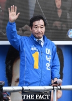 [TF포토] 지지 호소하는 이낙연 후보