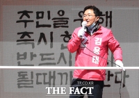 [TF포토] 지지 호소하는 김용태 후보