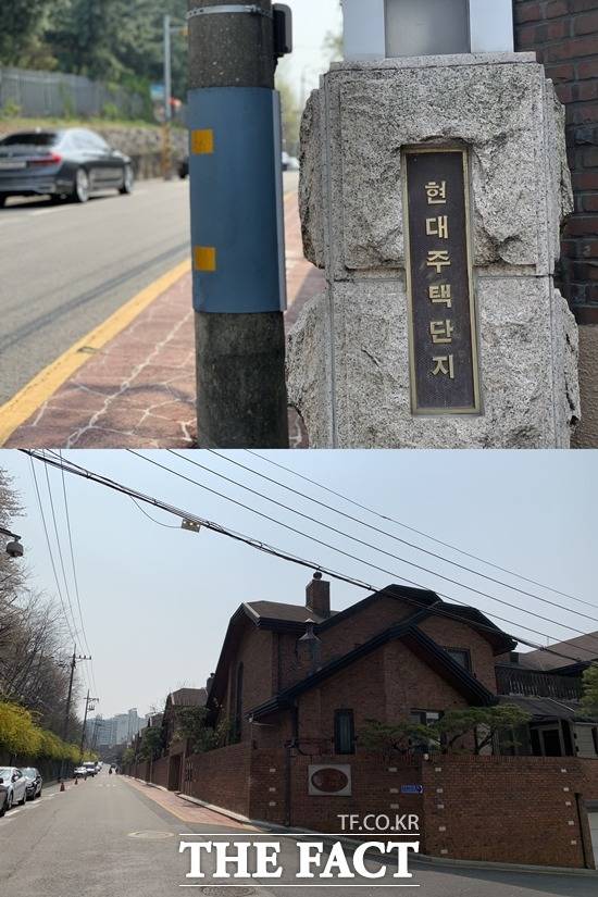 송혜교가 두 채의 집을 보유하고 있는 서울 강남구 삼성동 현대주택단지 입구. /문수연 기자