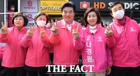 [TF포토] 나경원, 미래한국당과 '합동 유세'