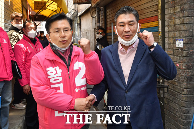 소상공인 응원하는 황교안-최승재