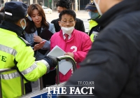 [TF포토] 미래통합당 윤리위 참석하는 차명진 후보