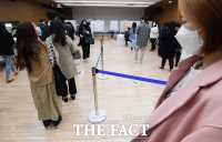 [TF포토] 북적이는 사전투표소, 투표율은 '역대급'