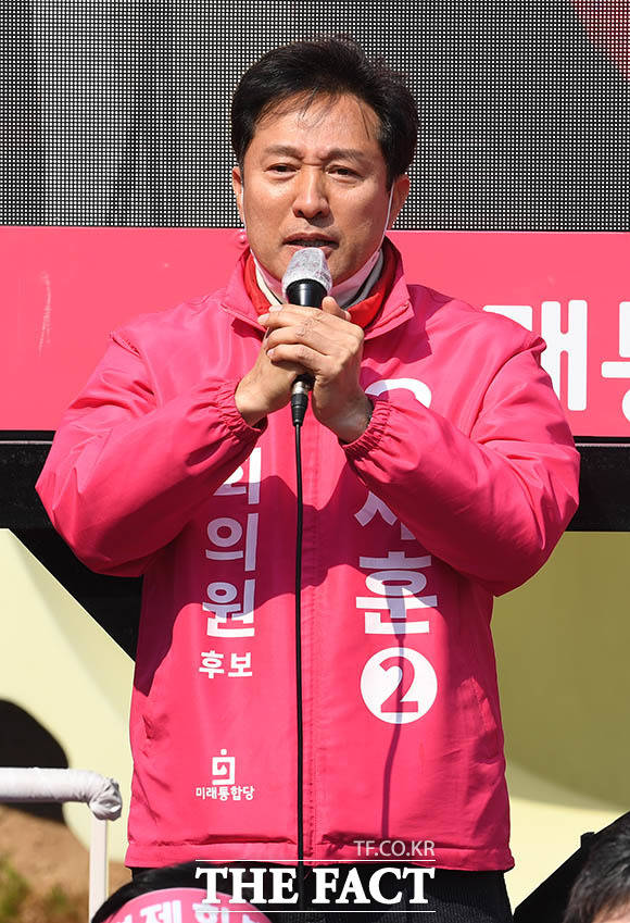 지지 호소하는 오세훈 후보