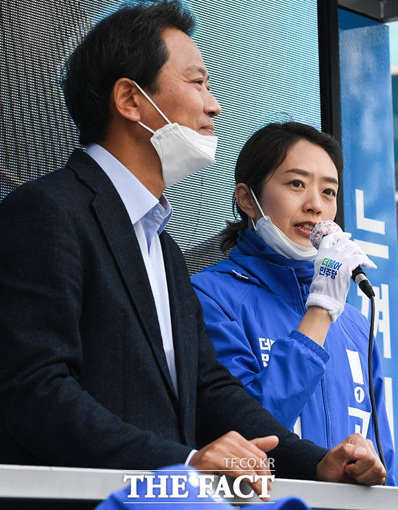 지지 호소하는 고 후보