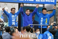 [TF포토] 김교흥 후보 지원 유세하는 이낙연-송영길