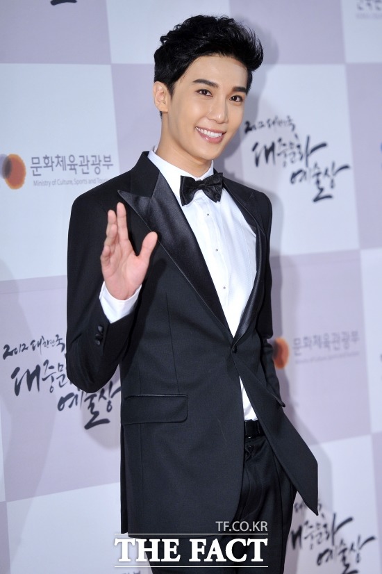 그룹 SS501 박정민이 자신의 SNS를 통해 교통사고를 냈다고 밝혔다. 사진은 지난 2012년 대중문화예술대상 시상식에 참석한 박정민. /더팩트 DB