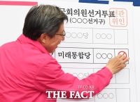 [TF포토] 박형준, '둘째칸 찍어주세요'