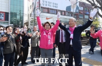 [TF사진관] '막판 표심잡기' 동대문을 이혜훈 지원 나선 김종인