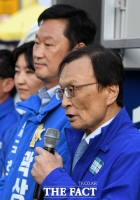 [TF포토] 곽상언 후보 지지유세 나선 이해찬 대표