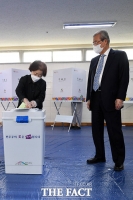 [TF포토] 부인 기다리는 김종인 위원장