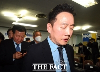 [TF사진관] 열린민주당,'실망스러운 출구조사 결과에 당혹'