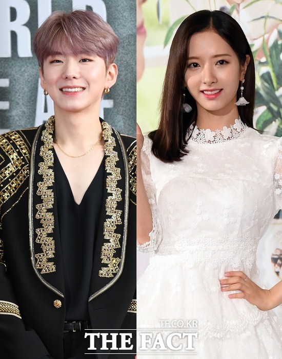 몬스타엑스 기현(왼쪽)과 우주소녀 보나가 5년 전부터 열애 중이라는 보도가 나왔지만 소속사는 선후배 사이일 뿐이라고 설명했다. /더팩트 DB